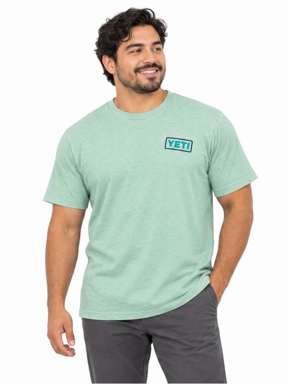 YETI Fishing Cooler Graphic T-Shirt Mint Green Men’s XL Outdoor